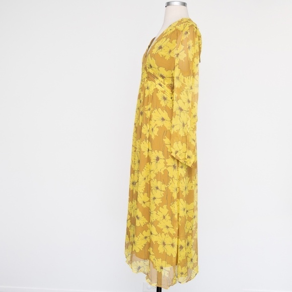 Joie Kaz Silk Floral Midi Dress - Picture 6 of 13